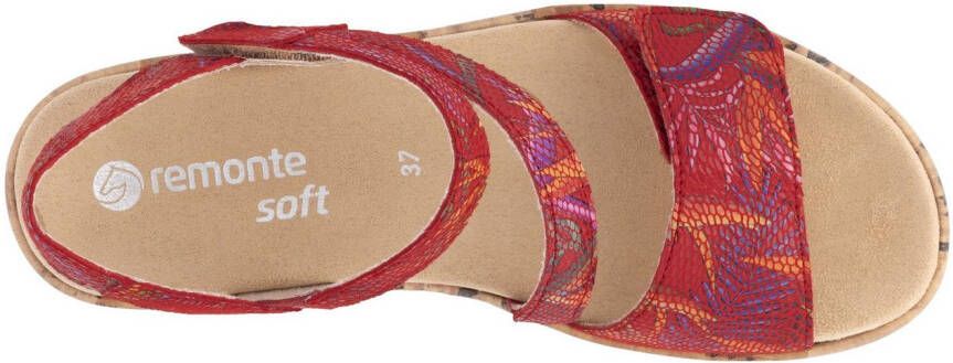 Remonte Sleehaksandaaltjes zomer schoen klittenbandschoen riemchensandaal met zachte binnenzool