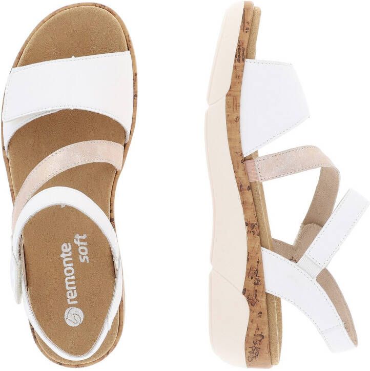 Remonte Sleehaksandaaltjes zomer schoen klittenbandschoen riemchensandaal met zachte binnenzool