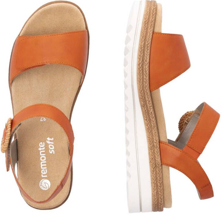 Remonte Sleehaksandaaltjes zomerschoen sandalen met bandjes en praktische klittenbandsluitingen