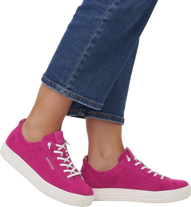 Remonte Slip-on sneakers Plateau sneaker slipper vrijetijdsschoen met praktische verwisselbare inlegzool