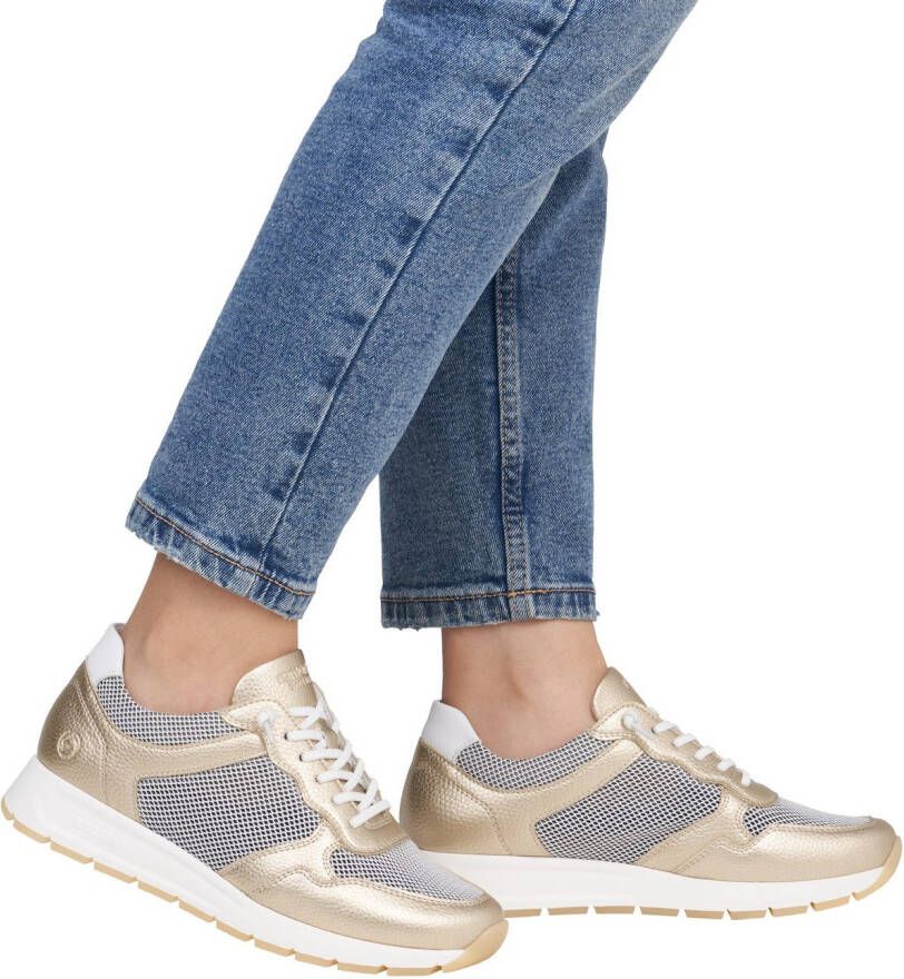 Remonte Slip-on sneakers Elisabeth Hurley-Collection vrijetijdsschoen lage schoen veterschoen met schachtpadding