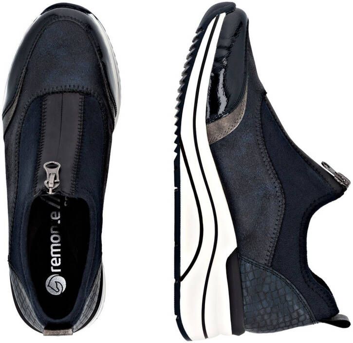 Remonte Slip-on sneakers Elisabeth Hurley-Collection wedge sneaker slipper instapschoen vrijetijdsschoen vegan
