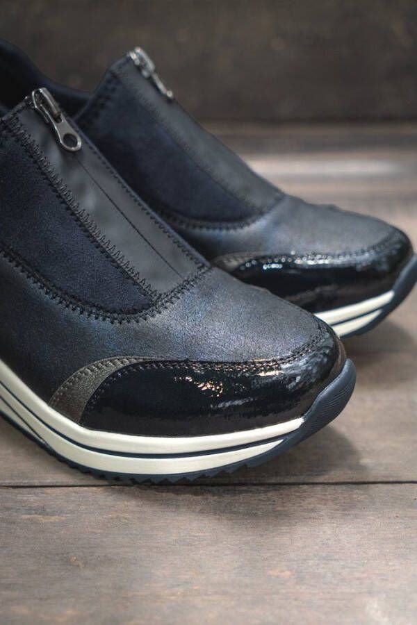 Remonte Slip-on sneakers Elisabeth Hurley-Collection wedge sneaker slipper instapschoen vrijetijdsschoen vegan