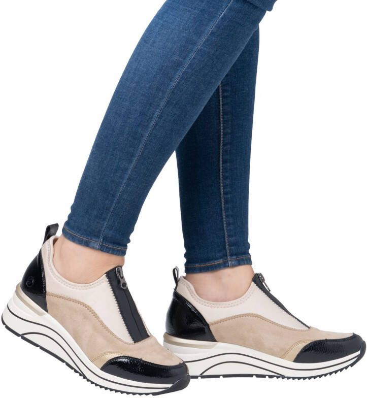 Remonte Slip-on sneakers Elisabeth Hurley-Collection wedge sneaker slipper instapschoen vrijetijdsschoen vegan