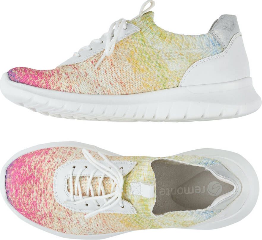 Remonte Sneaker in prachtige regenbooglook Wit Multicolor - Foto 9