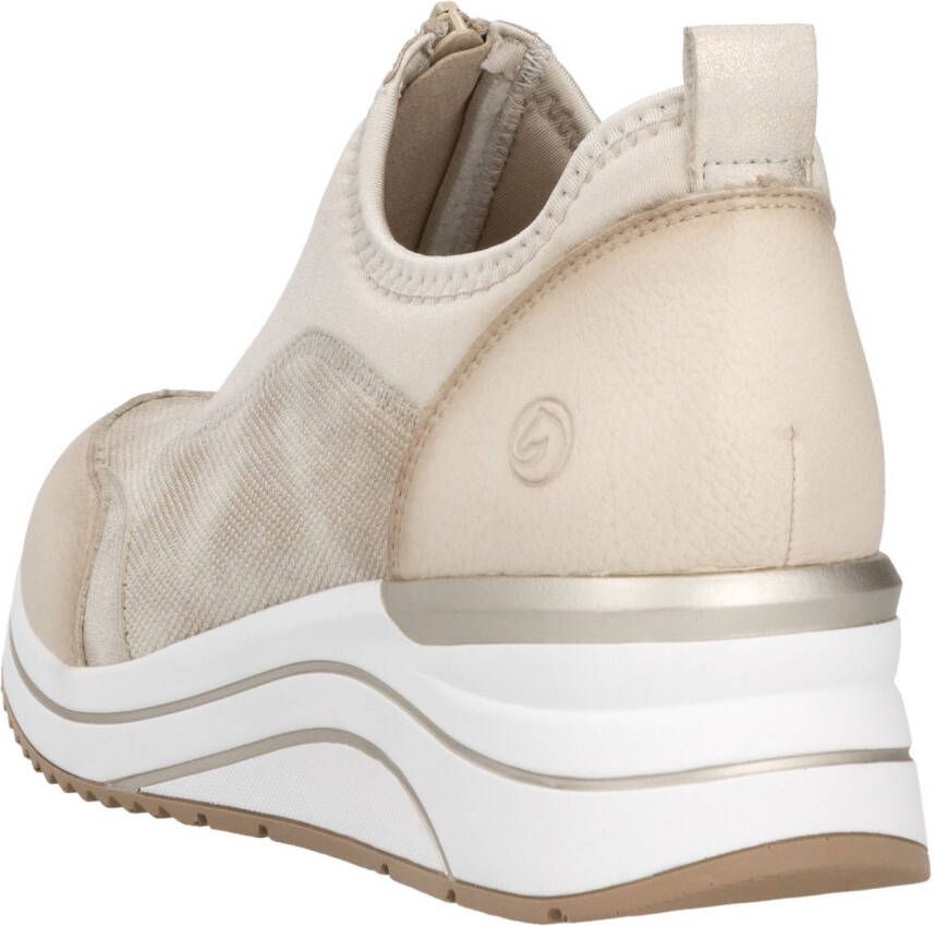 Remonte Slip-on sneakers vrijetijdsschoen lage schoen slipper in vegan verwerking