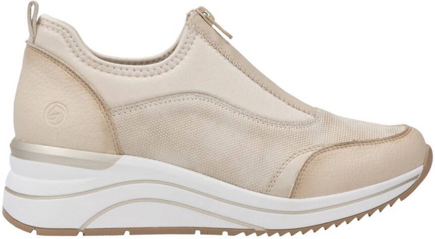 Remonte Slip-on sneakers vrijetijdsschoen lage schoen slipper in vegan verwerking