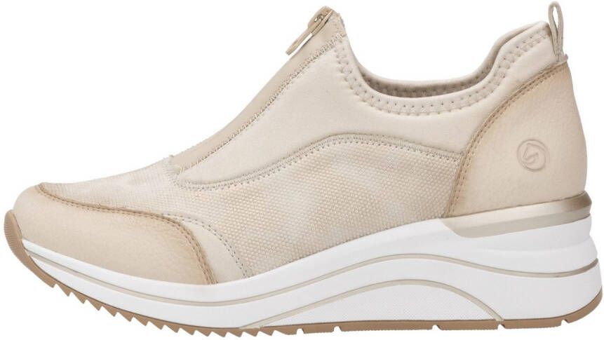 Remonte Slip-on sneakers vrijetijdsschoen lage schoen slipper in vegan verwerking