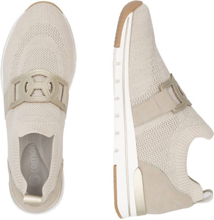 Remonte Slip-on sneakers vrijetijdsschoen lage schoen slipper met elastische band aan de schacht