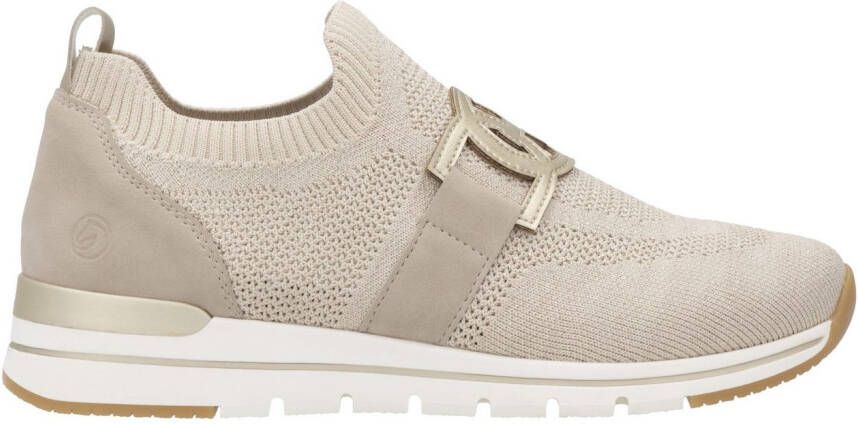 Remonte Slip-on sneakers vrijetijdsschoen lage schoen slipper met elastische band aan de schacht