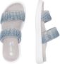 Remonte Slippers plateau zomerschoen slippers met sprankelende strassstenen - Thumbnail 7