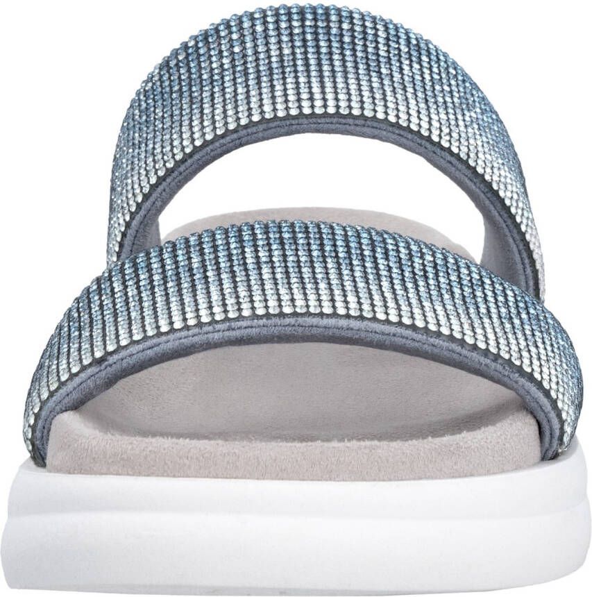 Remonte Slippers plateau zomerschoen slippers met sprankelende strassstenen