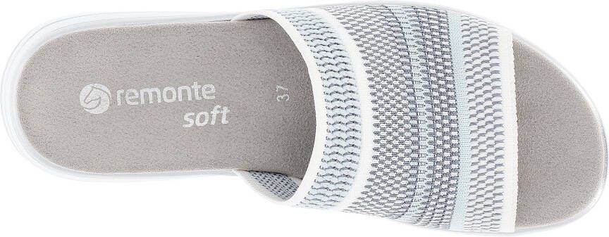 Remonte Slippers sleehak zomerschoen slippers met praktische elastische rand