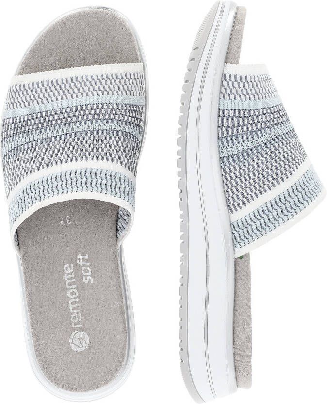 Remonte Slippers sleehak zomerschoen slippers met praktische elastische rand