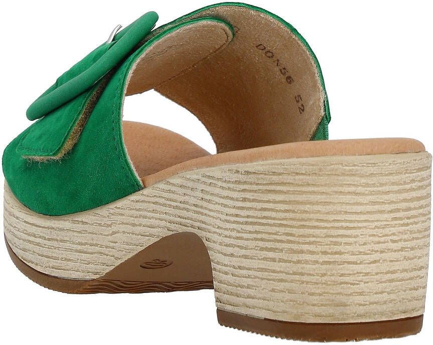 Remonte Slippers ELLE-Collection blokhak zomerschoen slippers decoratieve gesp elle-collectie