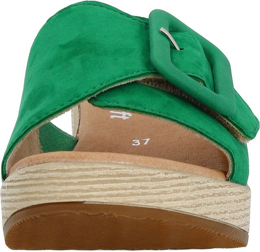 Remonte Slippers ELLE-Collection blokhak zomerschoen slippers decoratieve gesp elle-collectie