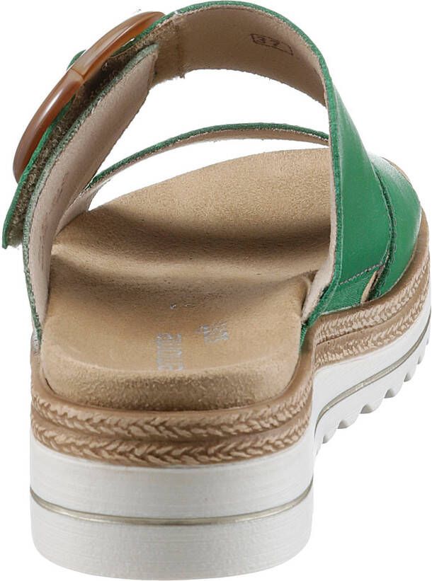 Remonte Slippers wedge heel summer shoe slippers with decorative buckle