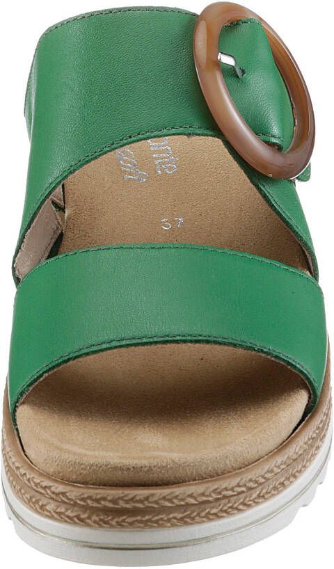 Remonte Slippers wedge heel summer shoe slippers with decorative buckle
