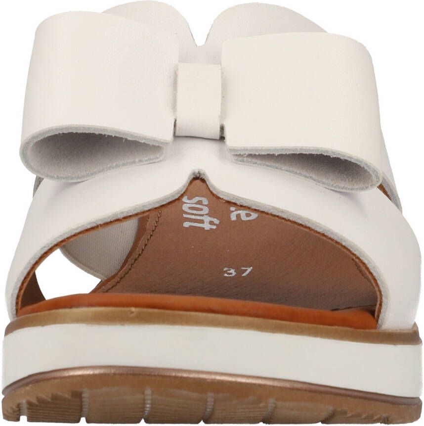 Remonte Slippers wedge heel summer shoe slippers with beautiful decorative bow