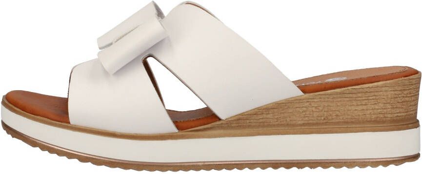 Remonte Slippers wedge heel summer shoe slippers with beautiful decorative bow