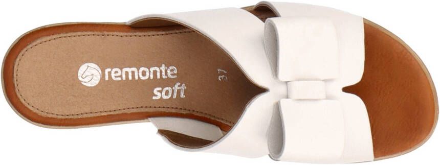 Remonte Slippers wedge heel summer shoe slippers with beautiful decorative bow