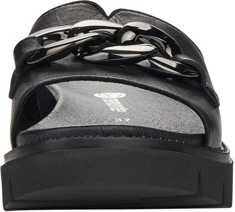 Remonte Slippers blokhak zomerschoen slippers met trendy decoratieve ketting
