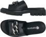 Remonte black casual open slippers Black Dames - Thumbnail 11