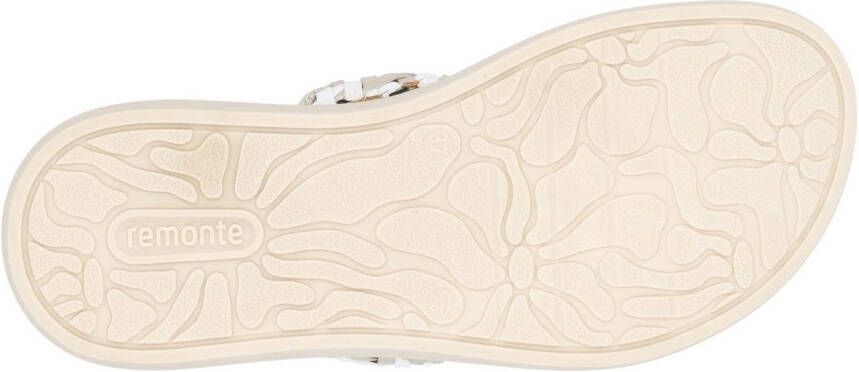 Remonte Slippers plateau comfort schoen zomerschoen met riempjes in vlechtlook