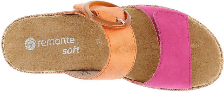 Remonte Slippers sleehak zomerschoen instapschoen met verwisselbaar voetbed