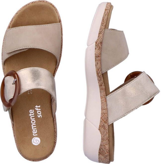 Remonte Slippers sleehak zomerschoen instapschoen met verwisselbaar voetbed
