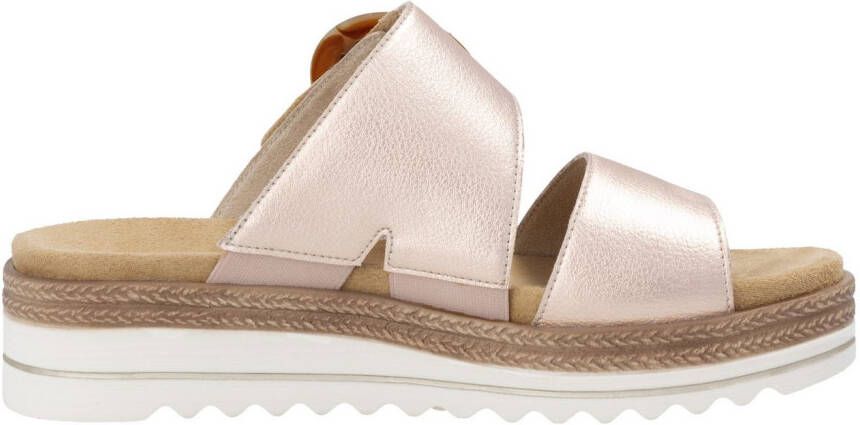 Remonte Slippers sleehak zomerschoen pantoffels met decoratieve gesp