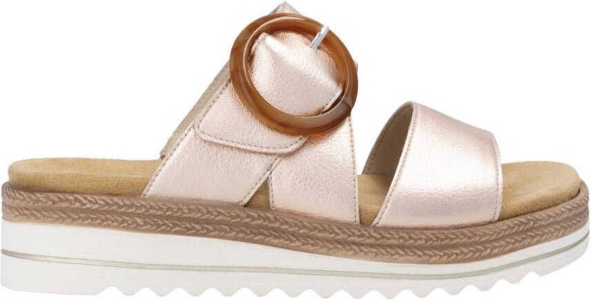 Remonte Slippers sleehak zomerschoen pantoffels met decoratieve gesp