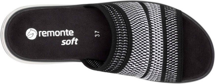Remonte Slippers sleehak zomerschoen slippers met praktische elastische rand