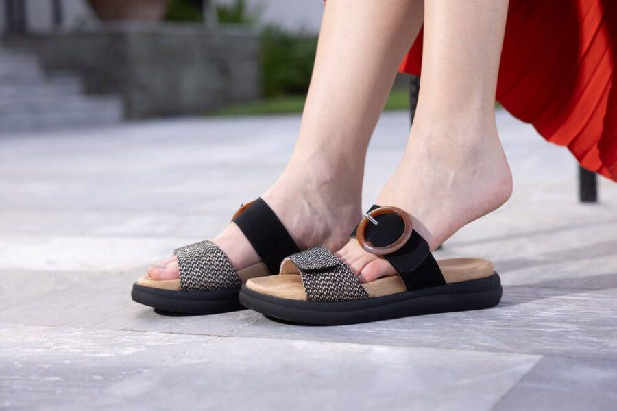 Remonte Slippers zomerschoen instapschoen in vegan verwerking