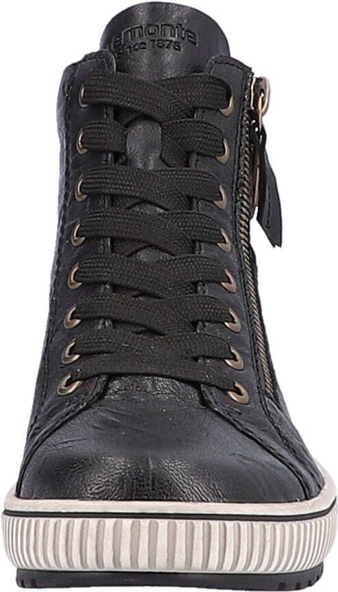 Remonte Plateausneakers vrijetijdsschoen high-top sneaker veterschoen met trendy siergesp
