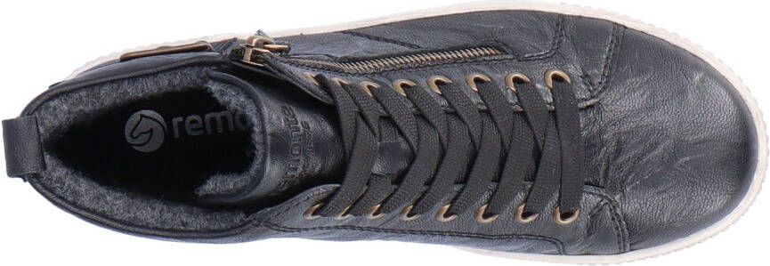 Remonte Plateausneakers vrijetijdsschoen high-top sneaker veterschoen met trendy siergesp