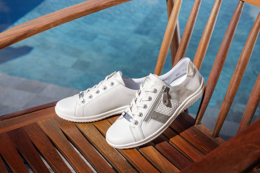 Remonte Sneakers met zijrits vrijetijdsschoen halve schoen veterschoen