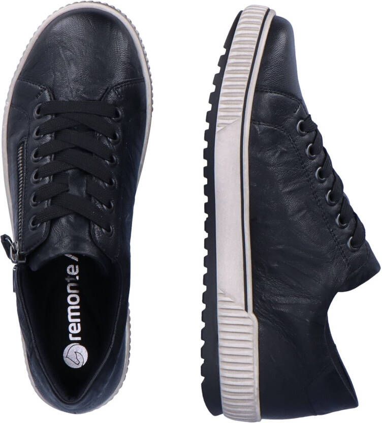 Remonte Plateausneakers vrijetijdsschoen lage schoen veterschoen met buitenrits