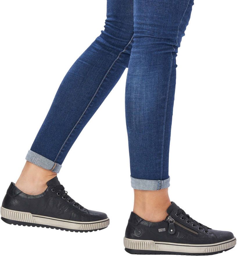 Remonte Plateausneakers vrijetijdsschoen lage schoen veterschoen met buitenrits