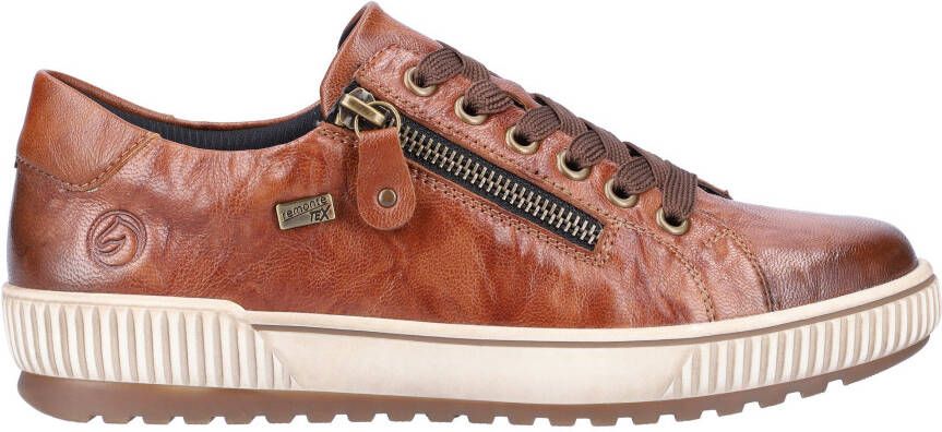 Remonte Plateausneakers vrijetijdsschoen halfschoen veterschoen met buitenrits