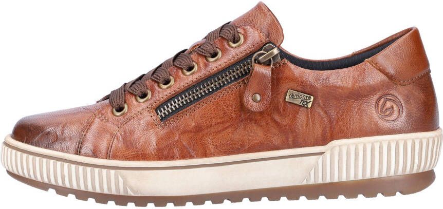 Remonte Plateausneakers vrijetijdsschoen halfschoen veterschoen met buitenrits