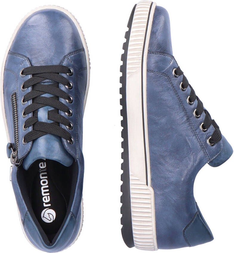 Remonte Plateausneakers vrijetijdsschoen lage schoen veterschoen met buitenrits