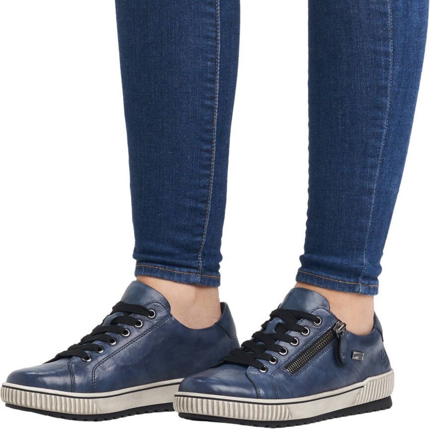 Remonte Plateausneakers vrijetijdsschoen lage schoen veterschoen met buitenrits