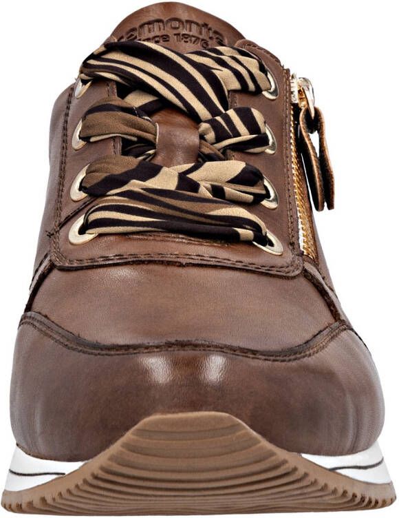 Remonte Sneakers met sleehak Veterschoenen lage schoen vrijetijdsschoen met zijrits