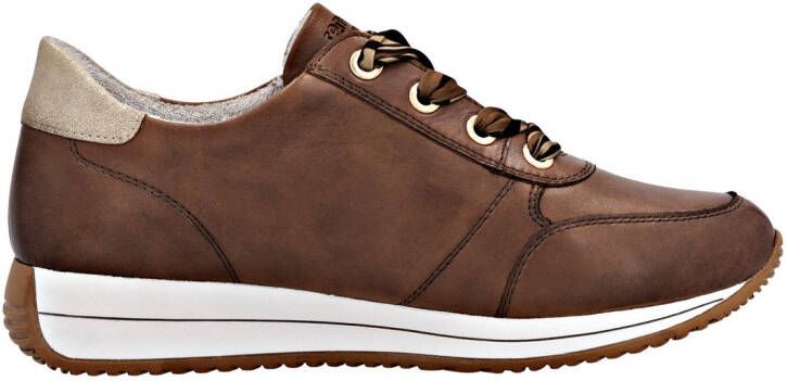 Remonte Sneakers met sleehak Veterschoenen lage schoen vrijetijdsschoen met zijrits