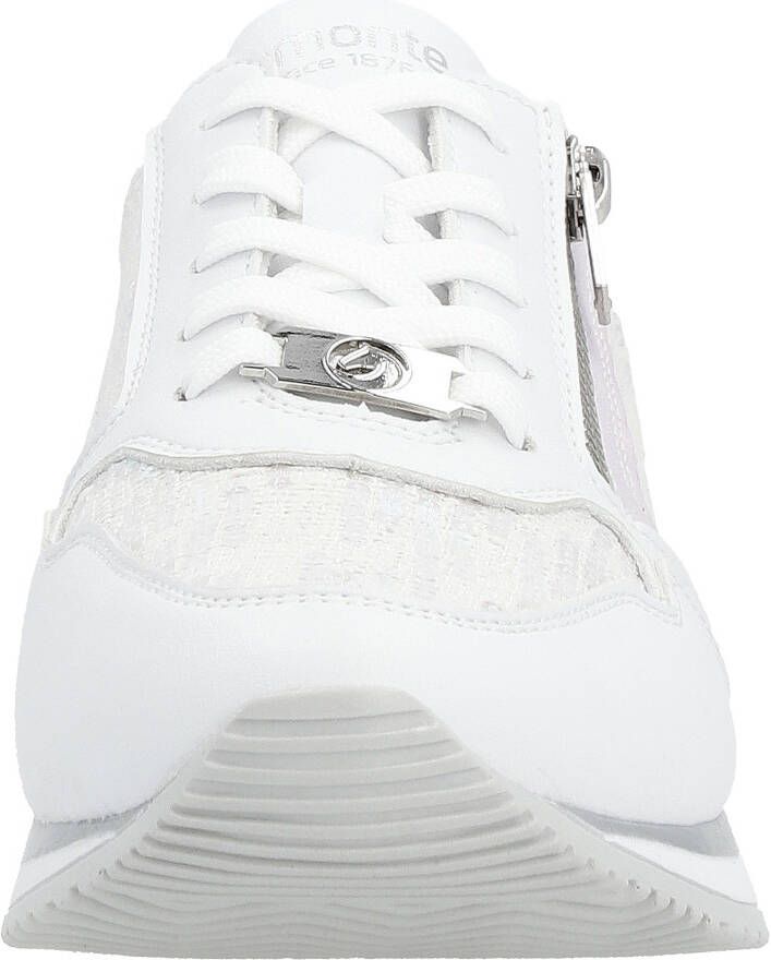 Remonte Sneakers met sleehak met modieuze contrastafwerking vrijetijdsschoen lage schoen veterschoen