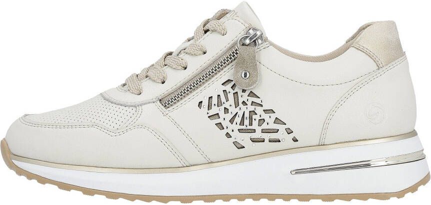 Remonte Sneakers met sleehak met zijrits vrijetijdsschoen halve schoen veterschoen
