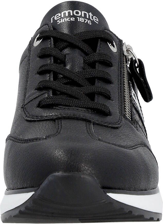 Remonte Sneakers met sleehak met zijrits vrijetijdsschoen lage schoen veterschoen