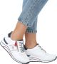 Remonte Sneakers met sleehak vrijetijdsschoen lage schoen veterschoen met metallic contrastaccenten - Thumbnail 2