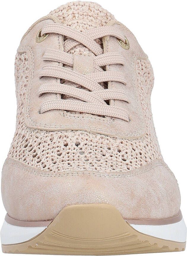Remonte Sneakers met sleehak met zomers gaatjespatroon vrijetijdsschoen lage schoen veterschoen